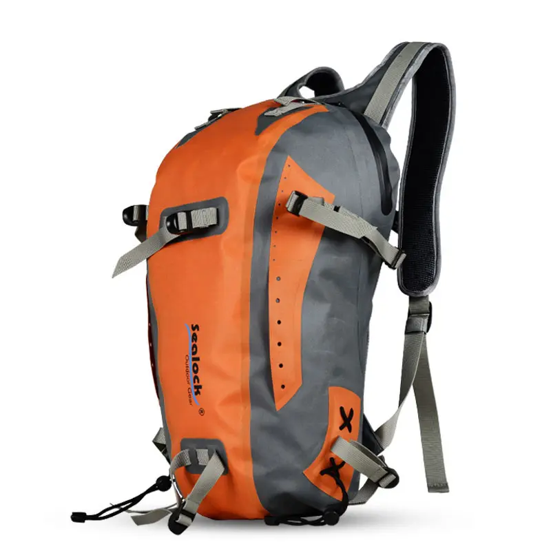 Mochila de ciclismo impermeável 15L TPU com sistema traseiro ventilado flutuante