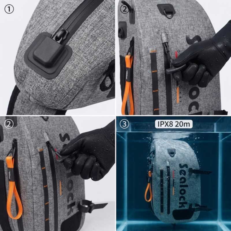 Fabricante de bolsas de pesca à prova d'água para marcas de atividades ao ar livre