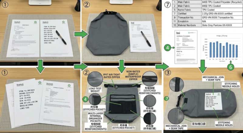 Protegendo seu design ao fabricar bolsas impermeáveis ​​na China