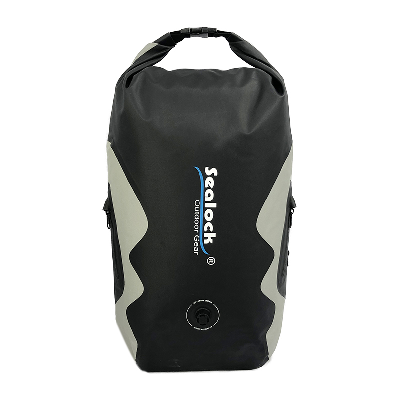 Mochila seca de rolo impermeável 25L com válvula de ar