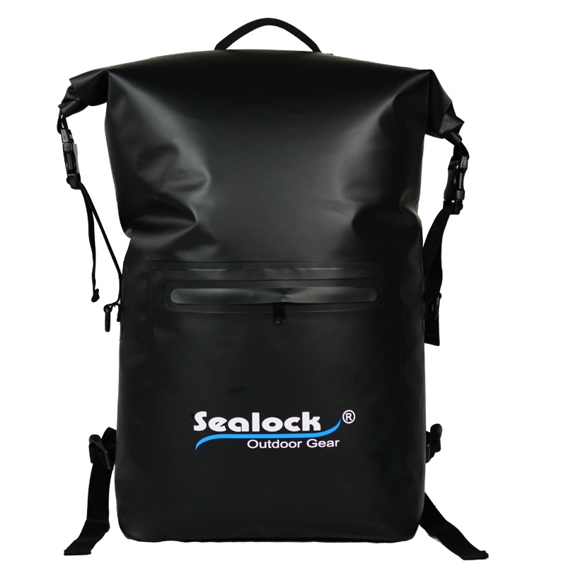 Mochila seca impermeável roll top 30L para camping, caminhadas e viagens