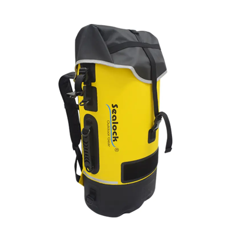 45L / 55L / 65L IPX8 impermeável trouxa de escavação com vedação de borracha natural