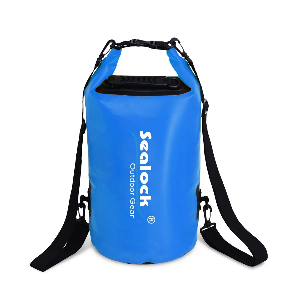 Saco seco impermeável de PVC 500D com fivelas UTX para esportes aquáticos ao ar livre