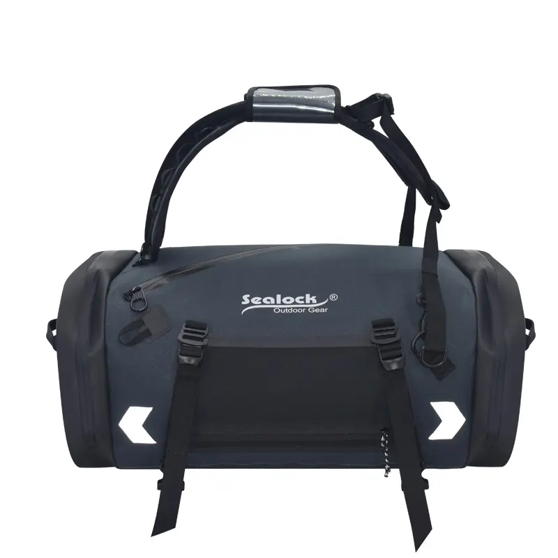 Bolsa impermeável para motocicleta de 3 vias 55L com zíper hermético (alça / mochila / transporte)