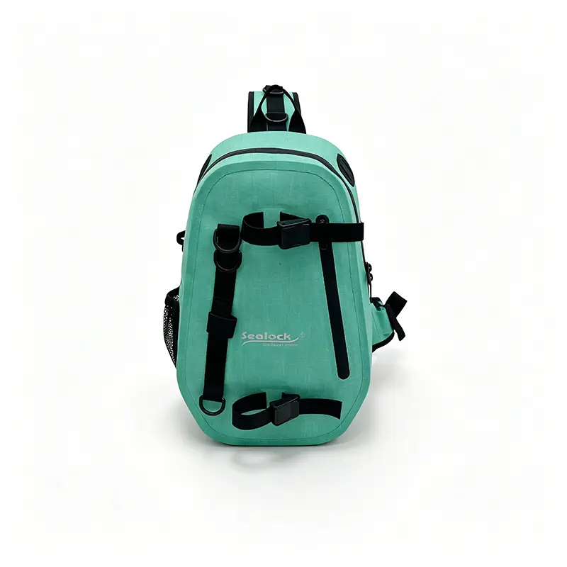 Bolsa tipo estilingue à prova d'água 8L - soldada por RF, YKK, IPX6